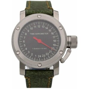 Наручные часы ТРИУМФ Часы Time Barometer однострелочные механические с автоподзаводом (сапфировое стекло) 1601.021, черный