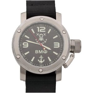 Наручные часы ТРИУМФ Часы ВМФ механические с автоподзаводом (сапфировое стекло) 1026.22, черный