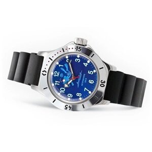 Наручные часы Восток Амфибия 2416/120656 браслет., синий, черный