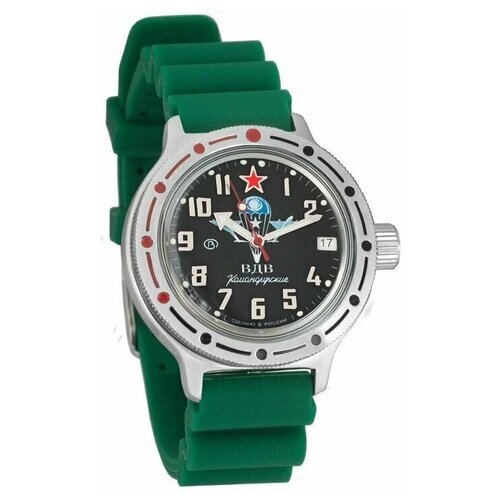 Наручные часы Восток Амфибия Наручные механические часы с автоподзаводом Восток Амфибия 420288 resin 120 green, зеленый