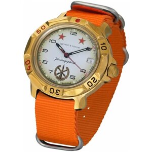 Наручные часы Восток Командирские Мужские Командирские 819075, оранжевый