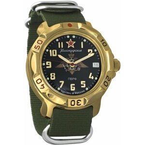 Наручные часы Восток Командирские Мужские Командирские 819633, зеленый