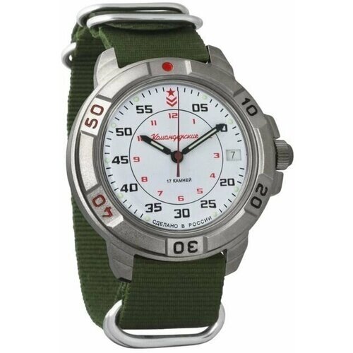 Наручные часы Восток Командирские Мужские наручные часы Восток Командирские 436171, зеленый