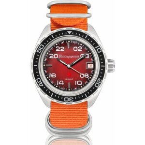 Наручные часы Восток Командирские Наручные механические часы с автоподзаводом Восток Командирские 02039А orange, оранжевый