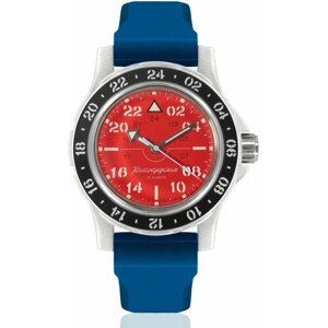 Наручные часы Восток Командирские Наручные механические часы с автоподзаводом Восток Командирские 18009Б resin blue, синий