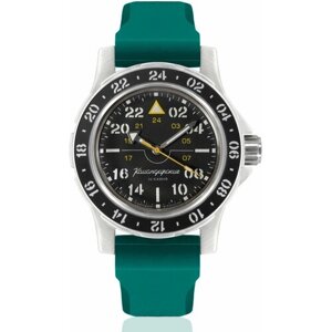 Наручные часы Восток Командирские Наручные механические часы с автоподзаводом Восток Командирские 18010Б resin green, зеленый