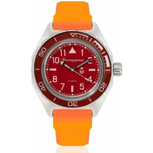 Наручные часы Восток Командирские Наручные механические часы с автоподзаводом Восток Командирские 650840 resin orange, оранжевый