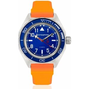 Наручные часы Восток Командирские Наручные механические часы с автоподзаводом Восток Командирские 650852 resin orange, оранжевый