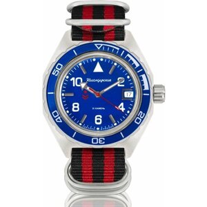 Наручные часы Восток Командирские Наручные механические часы с автоподзаводом Восток Командирские 650853 black red, красный