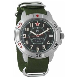 Наручные часы Восток Командирские Наручные механические часы Восток Командирские 431744 green, зеленый