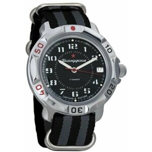Наручные часы Восток Командирские Наручные механические часы Восток Командирские 811186 black grey, серый