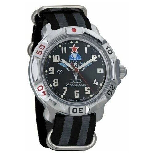 Наручные часы Восток Командирские Наручные механические часы Восток Командирские 811288 black grey, серый