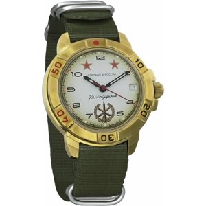 Наручные часы Восток Мужские наручные часы Восток Командирские 439075, зеленый