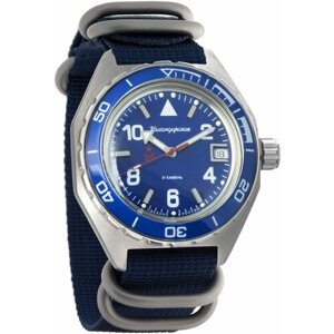 Наручные часы Восток Мужские наручные часы Восток Командирские 650853, синий
