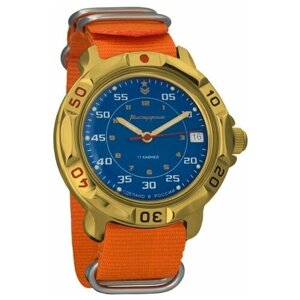 Наручные часы Восток Мужские наручные часы Восток Командирские 819181, оранжевый