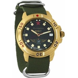 Наручные часы Восток Мужские наручные часы Восток Командирские 819313, зеленый