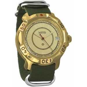 Наручные часы Восток Мужские наручные часы Восток Командирские 819980, зеленый