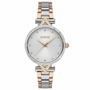 Наручные часы WESSE женские WWL302702, Кварцевые, 34 мм, серебряный