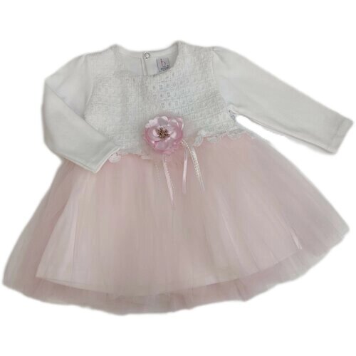 Нарядное платье на девочку нежно розовое 74 размер
