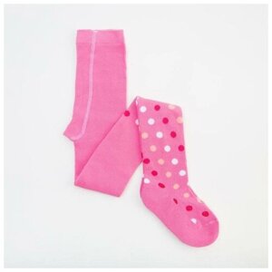 Носик, размер Колготки детские с плюшевым следом, цвет розовый МИКС, рост 98-104 (15-16), мультиколор, розовый
