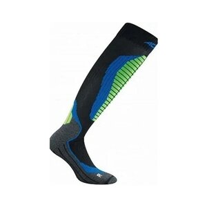 Носки Accapi Ski Ergonomic 975, чёрный, синий, лайм, 25-27 (размер обуви 39-41)