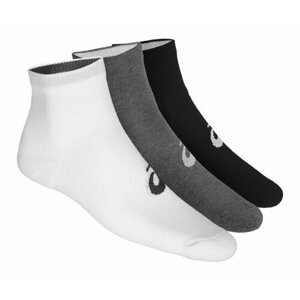 Носки ASICS ASICS 3PPK Quarter sock, размер M, белый, черный