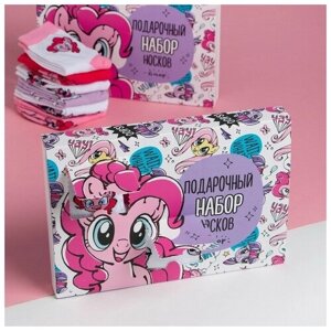 Носки Hasbro, размер 27, белый, розовый