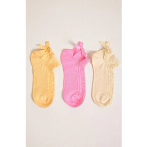 Носки Katia & Bony для девочек, 3 пары, размер 3-4, мультиколор