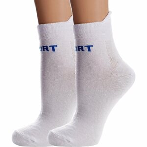 Носки PARA socks, 2 пары, размер 27, белый