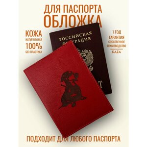 Обложка для паспорта KAZA X-63-3-8, красный