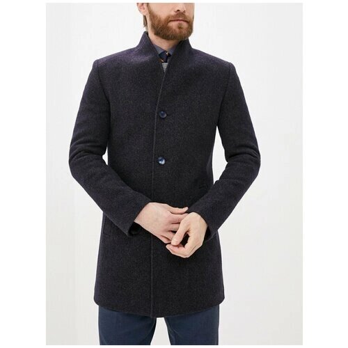 Пальто Berkytt, демисезон/зима, шерсть, силуэт прилегающий, подкладка, размер 56/176, черный