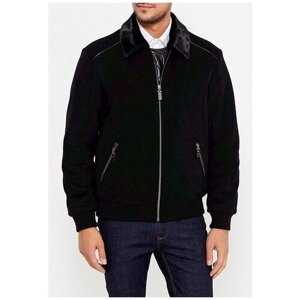 Пальто Berkytt, демисезон/зима, шерсть, силуэт прямой, пояс, утепленное, размер 54/182, черный