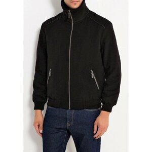 Пальто Berkytt демисезонное, шерсть, силуэт прямой, укороченное, карманы, размер 54/176, черный