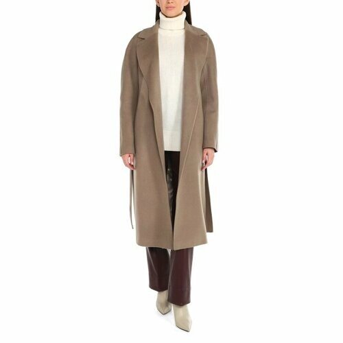 Пальто Calzetti, размер XS, коричнево-серый