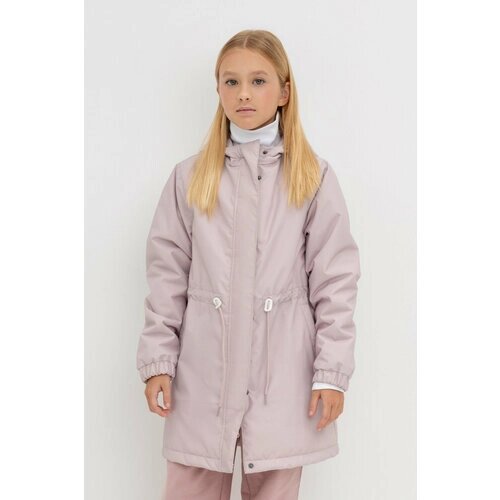Пальто crockid, размер 128-134/68/63, розовый