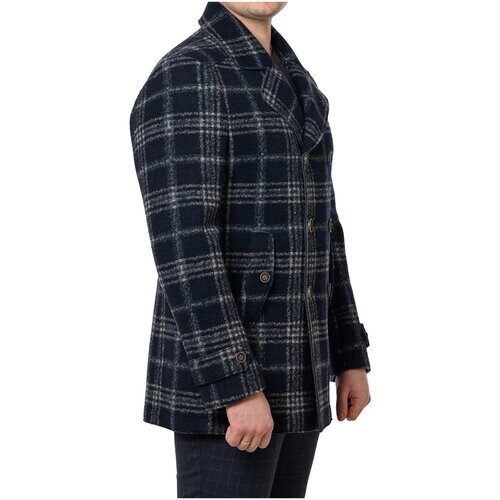 Пальто Formenti демисезонное, карманы, размер 56 3XL, серый
