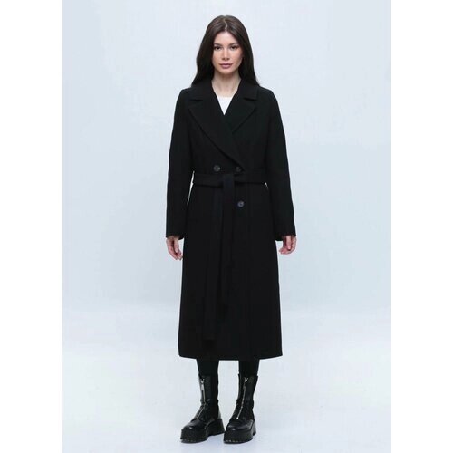 Пальто КАЛЯЕВ, размер 42, черный