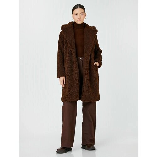Пальто KOTON, размер 34, коричневый