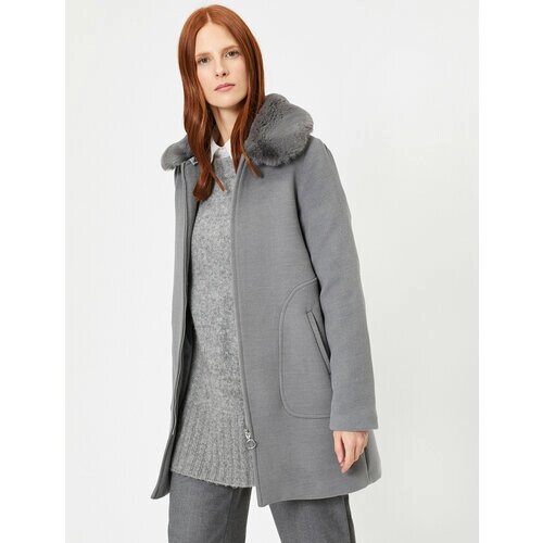 Пальто KOTON, размер 36, серый