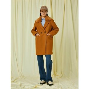 Пальто KOTON, размер 38, коричневый