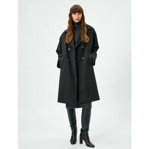 Пальто KOTON, размер 50, серый, черный