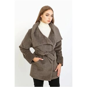 Пальто Lea Vinci, размер 52/170, коричневый