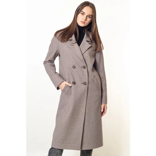Пальто MARGO, размер 40-42/170, бежевый, коричневый