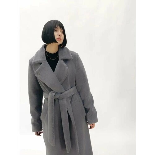 Пальто Modetta Style, размер 48, серый