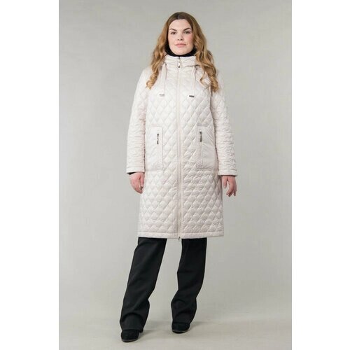 Пальто Modetta Style, размер 58, бежевый