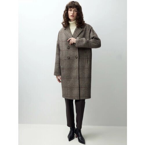 Пальто Pompa, размер 48, коричневый