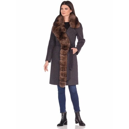 Пальто Prima Woman, размер 44, коричневый