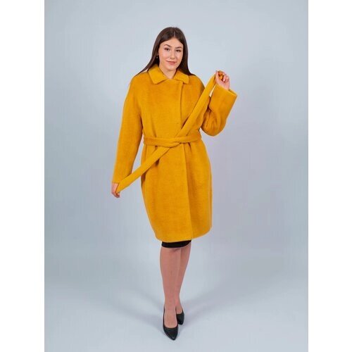 Пальто, размер 44, желтый
