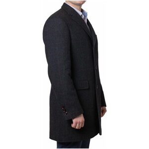 Пальто Truvor демисезонное, шерсть, силуэт прилегающий, размер 54/170, серый