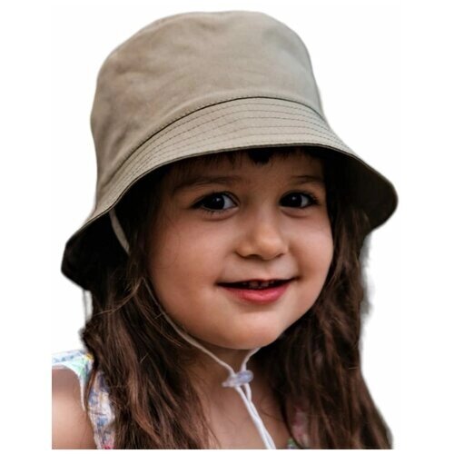 Панама шляпа детская летняя для девочки мальчика малышей подростка панамка от солнца море в подарок, хаки ,1,5-3 года